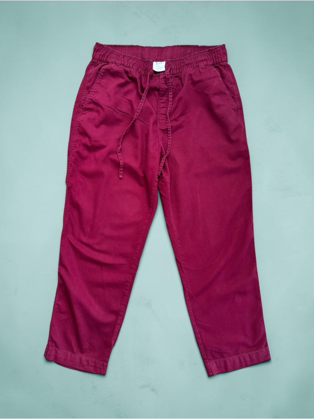 GAP Easy Pants Women’s Size M Burgundy Pull-On Drawstring Casual Lightweight